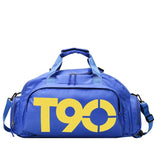 Large Capacity Sports Bag With Wet / Dry Separation - Red White