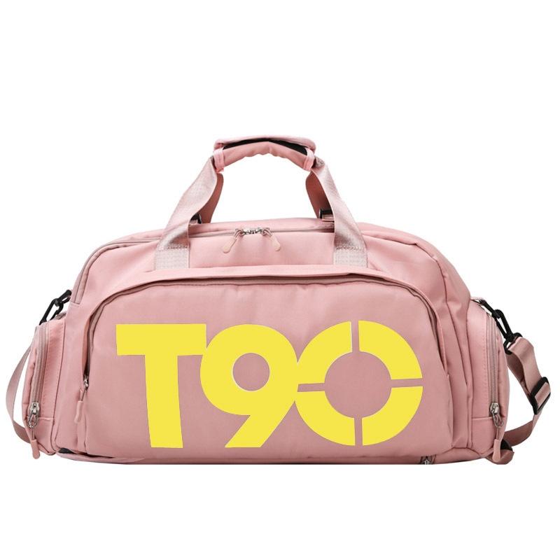 Large Capacity Sports Bag With Wet / Dry Separation - Red White
