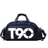 Large Capacity Sports Bag With Wet / Dry Separation - Red White