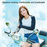 Sun Protection Golf Shawl Sleeves for Outdoor Sports and Cycling - Skin Colour - Close-Up Angle