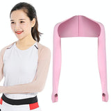 Sun Protection Golf Shawl Sleeves for Outdoor Sports and Cycling - Skin Colour - Low Angle
