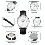 Men Casual Quartz Watch With Calendar - 1801 - Top-Down View