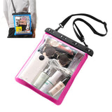 Waterproof Single Shoulder Bag For Mobile Phone Small Objects Multipurpose Design - Lake Blue - Front View