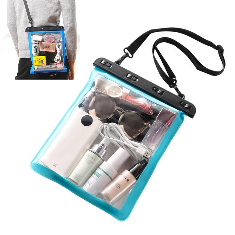 Waterproof Single Shoulder Bag For Mobile Phone Small Objects Multipurpose Design - Lake Blue