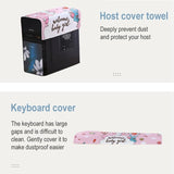 22 Desktop Computer Lcd Monitor Dust-proof Cover - Cloth Material - Grey Deer - Top-Down View