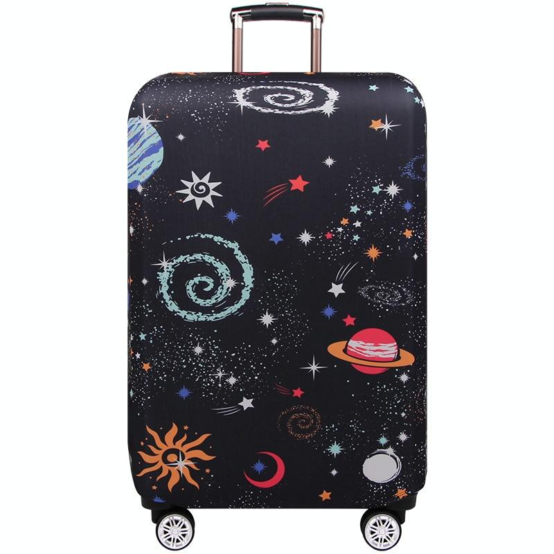 Medium Elastic Luggage Cover - Thick Wear-resistant Anti-dust Protection - Green Ripple