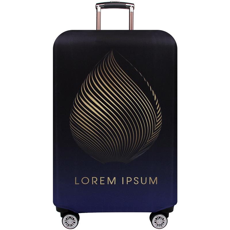 Medium Elastic Luggage Cover - Thick Wear-resistant Anti-dust Protection - Green Ripple