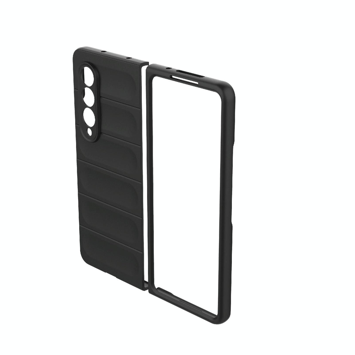 For Samsung Galaxy Z Fold4 5G Foldable Shockproof Phone Case with Magic Shield - Slim Design - Wine Red