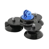 Universal Suction Cup Mount for Action Cameras with Tripod and Handle - Gold - Extra Image