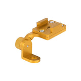 Universal Motorcycle Phone Bracket for Action Cameras - Gold - Front View