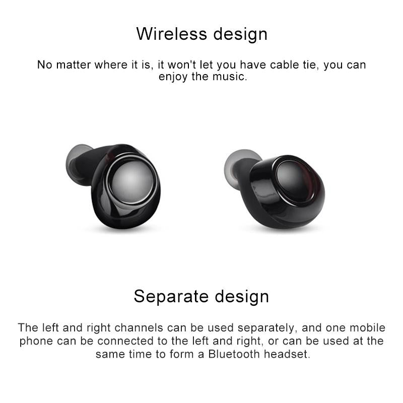 Wireless Tws Bluetooth V5.0 Earphones with Drawer Type S2 Design - Gold