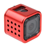Aluminum Protective Cage for Gopro Session Cameras - Gold - Top-Down View