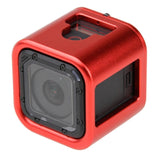 Aluminum Protective Cage for Gopro Session Cameras - Gold - 45-Degree Angle