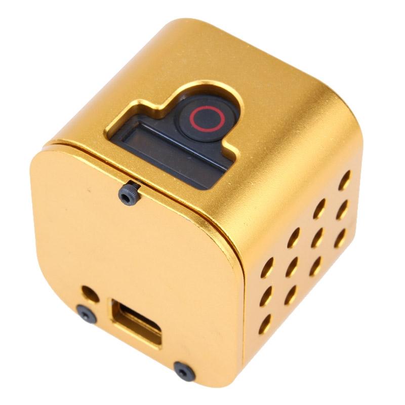 Aluminum Protective Cage for Gopro Session Cameras - Gold