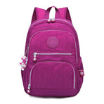 Versatile Teen Backpack for School & Travel - 27x13x37cm - Wine Red