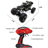 1:8 Alloy Remote Control Climbing Car Off-road Vehicle Toy - Gold - Top-Down View