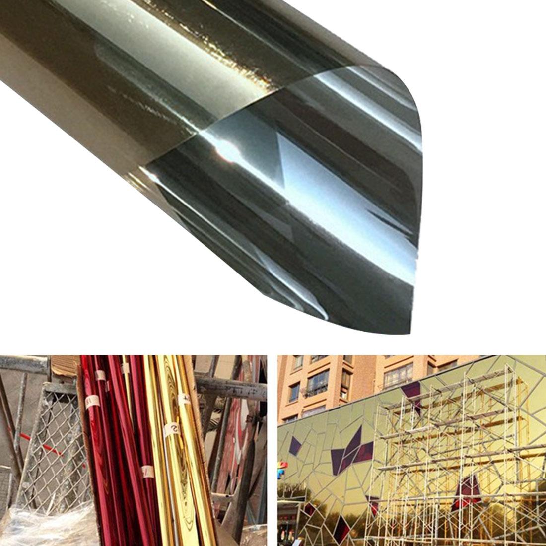 120cm x 1m Uv Reflective one Way Privacy Window Film Sticker - Gold