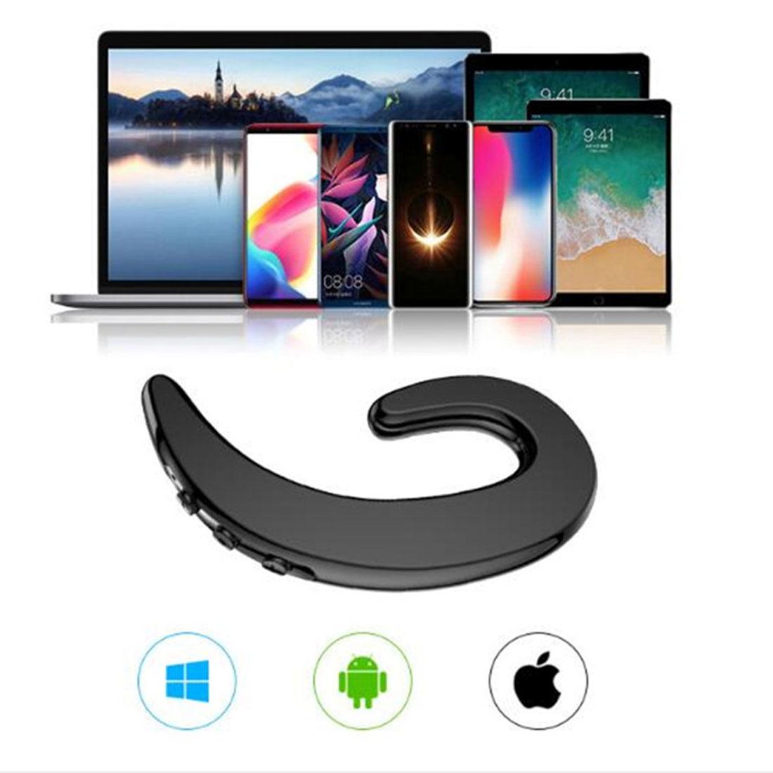 Bluetooth Bone Conduction Sports Earphones with Earhook - V4.1 - Gold