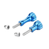 Aluminum Thumb Knob Set for Gopro Insta360 Dji Action Cameras - Gold - Low Angle