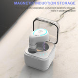 Mini Wireless Bluetooth Earphone with Charging Box - M-b8 - Gold - Close-Up Angle