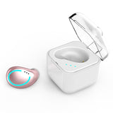 Mini Wireless Bluetooth Earphone with Charging Box - M-b8 - Gold