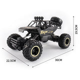 37cm Remote Control Bigfoot Climbing Car - 1 12 Alloy 4wd Cross-country Toy - Gold