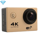 170 Degree Wide Angle Wifi Action Camera with Waterproof Case - Supports 64gb Micro Sd - Gold - Extra Image