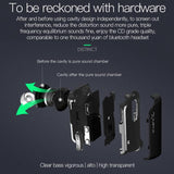 Wireless Sports Bluetooth Earphones - Binaural Hanging Type 5.0 - Gold - Low Angle