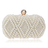 Party Pearl Handbag Women Fashion Crossbody For Banquets & Events - Champagne Gold - Extra Image