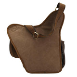 Canvas Crossbody Bag For Men Retro Style - 45-Degree Angle