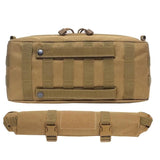 Waterproof Nylon Messenger Bag Multifunctional Outdoor Gear - Khaki - Top-Down View