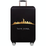 Thickened Luggage Cover - Elastic Wear-resistant Anti-dust Protection - Size l - Gold Leaf