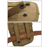 Army Style Oxford Cloth Crossbody Bag 17 X 15 X 8 Cm Shoulder Sling Hand Messenger Bag - Khaki - Extra Image
