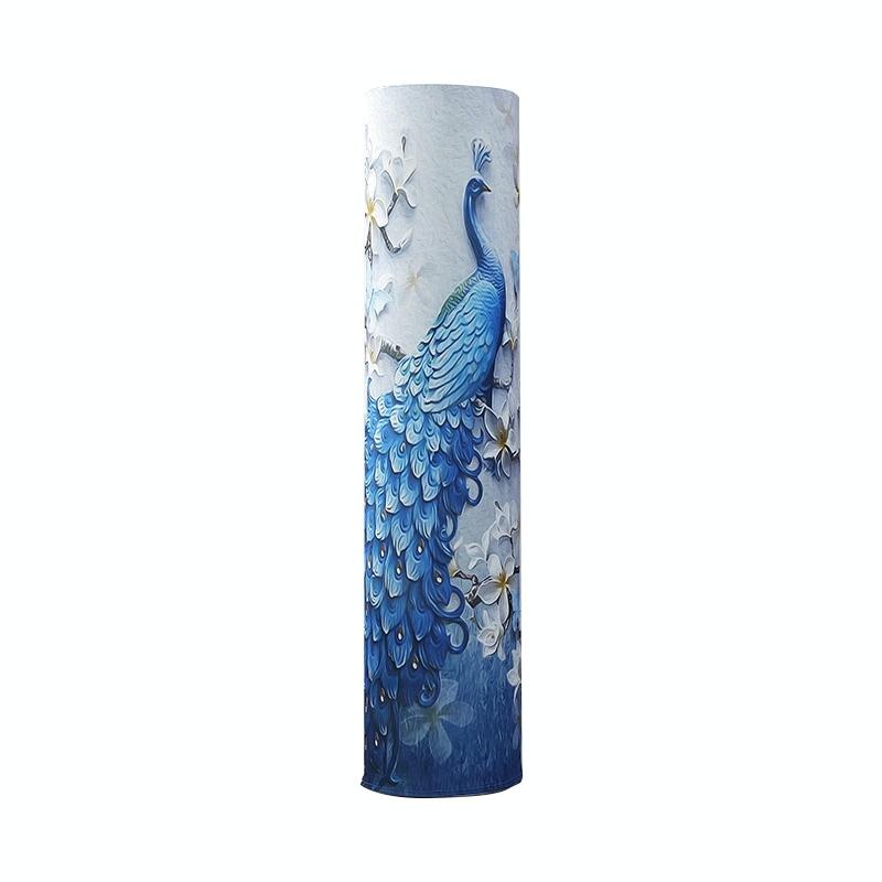 185 x 40 Cm Elastic Cloth Cabinet Air Conditioner Dust Cover - Peony