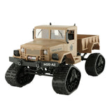 Off-road Climbing Truck for Kids with Wifi Control and Led Lights - Khaki - Front View