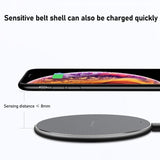 15W Round Desktop Wireless Charger + Type C Cable - 45-Degree Angle
