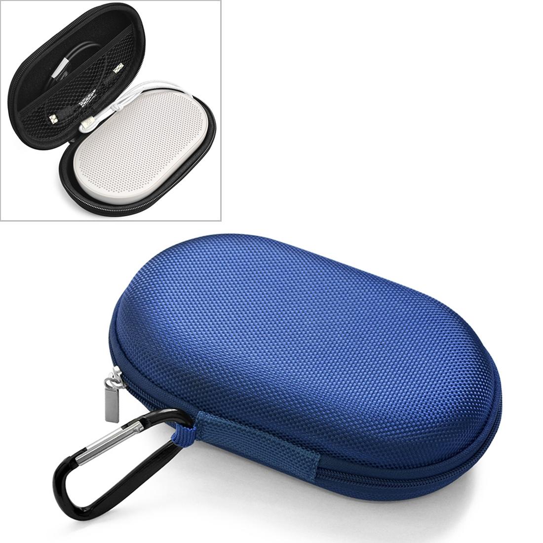Protective Bag with Carabiner for b & o Beoplay P2 Bluetooth Speaker 2 Pcs - Blue