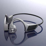 Wireless Bone Conduction Bluetooth Earphones - 4.1 Stereo 5.0 Black - Blue - Side View