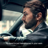 Wireless Bone Conduction Bluetooth Earphones - 4.1 Stereo 5.0 Black - Blue - Low Angle