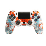 Wireless Bluetooth Game Controller for Ps4 with Dual Vibration and Light Strip - Skeleton