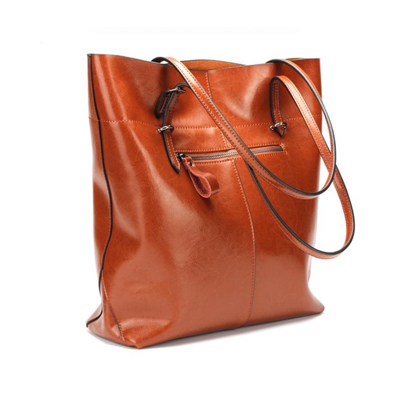 Stylish Shoulder Tote For Women - Elephant Grey Horizontal Version
