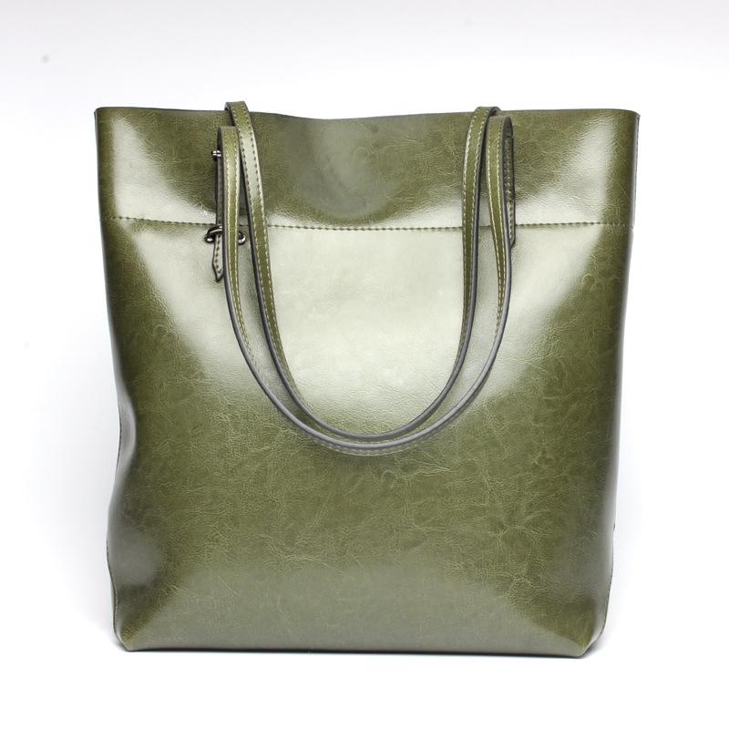 Stylish Shoulder Tote For Women - Elephant Grey Horizontal Version