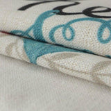 Cartoon Cotton Linen Drum Roller Washing Machine Dust Cover - 83x60x60cm Size - Blue Flower