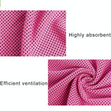 2-pack Enduring Ice Towels - Microfiber Fabric 30*100cm - Ideal for Gym and Sports - Purple - Extra Image