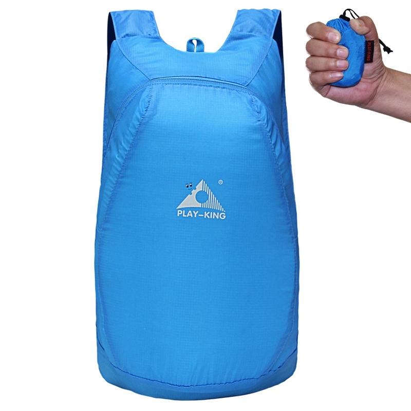 Ultralight Foldable Anti Splash Bag For Outdoor Climbing 20L Capacity Max Load 15Kg - Blue
