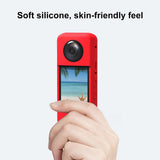 Silicone Protective Case with Lens Cover for Insta360 X3 - Blue