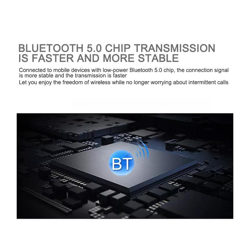 Wireless Touch Earphones with Magnetic Charging Box - Bluetooth 5.0 - Blue
