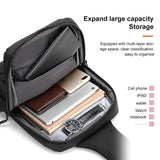 Business Chest Bag Oxford Cloth One Shoulder Crossbody - Blue - Extra Image