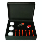 Complete Golf Gift Set 11-in-1 Tees Divot Tool and 3 Balls - Blue - Low Angle