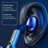 True Wireless Bluetooth 5.0 Earphones - Blue - Low Angle